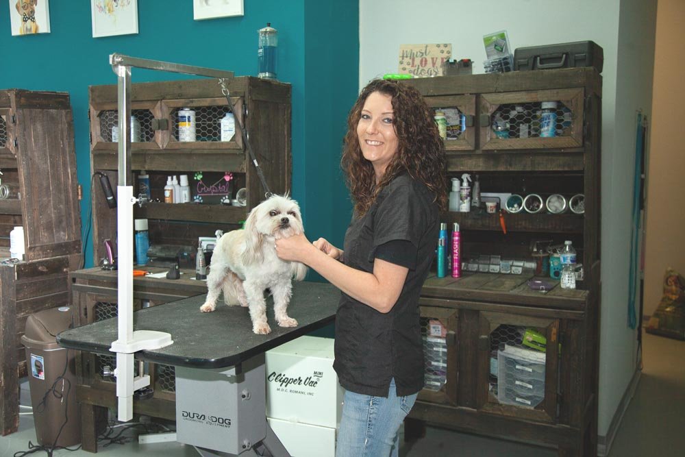 CANINE CARE: Fluffy Puppy Grooming is riding a large growth trend since Emily Kimberling bought the venture in 2015.